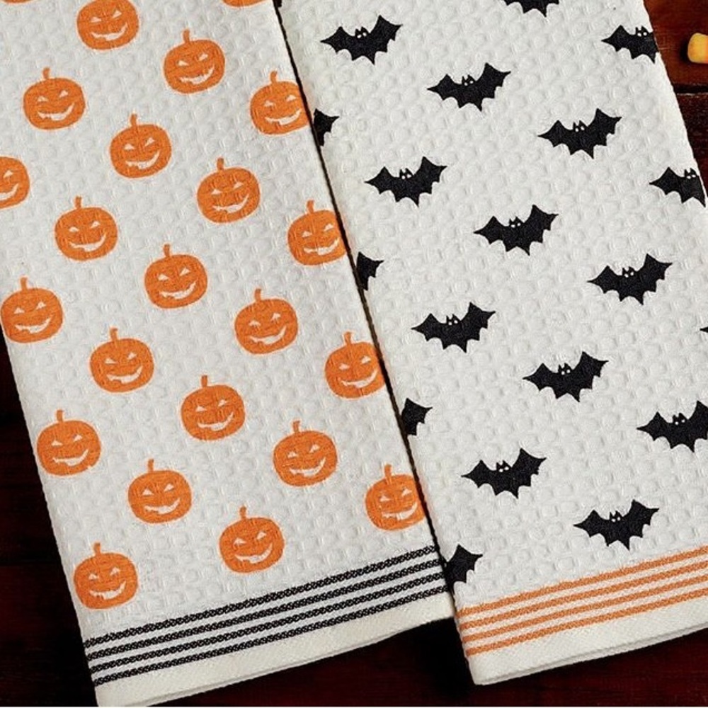 Halloween Dishtowels - set of two